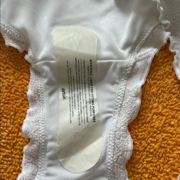 Aerie White Bikini with Delicate Lace Trim - Picture 4 of 4